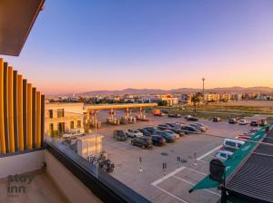 an overhead view of a parking lot at Hotel STAY INN in Agadir