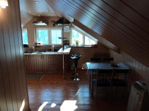 Kuchyňa alebo kuchynka v ubytovaní Apartman U Holica