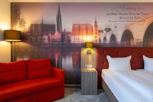 Postelja oz. postelje v sobi nastanitve Atrium im Park Hotel Regensburg + 38 fotografij