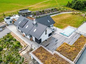 an overhead view of a house with a roof at Studio V Šachu-3 by Interhome in Dačice