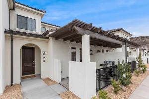 a rendering of a house with a pergola at Heated Pool & Pickleball - Spacious & Immaculate Home in Washington