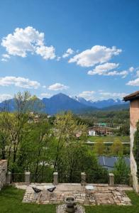 a view of the mountains from a house at DIMORA STORICA ZACCHI D'ARRIGO in Belluno
