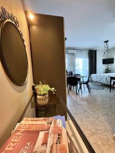 a view of a room with a living room at Sun Sight - Deluxe Meridian Vista Suites in Pefkochori