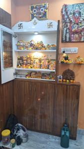 a refrigerator filled with lots of food at Swapna-Nir in Howrah