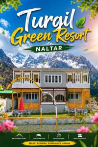 a poster for a resort in the mountains at Turgil Green Resort in Nomal