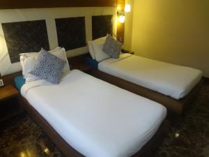 Postel nebo postele na pokoji v ubytování Hotel Sapna