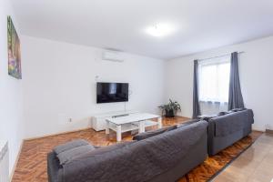 a living room with a couch and a table at Apartment Šterna in Svetvincenat in Svetvinčenat