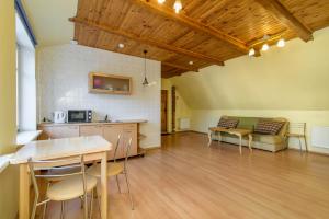 Kuchyň nebo kuchyňský kout v ubytování Hostel Filaretai