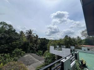 a view from the balcony of a house at Kandy Green Nature Villa in Kandy