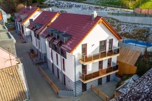 an overhead view of a house under construction at Smartliving 85 in Aßlar