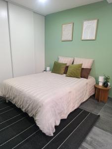 a bedroom with a large bed in a room at Studio Boulazac proche Palio in Boulazac