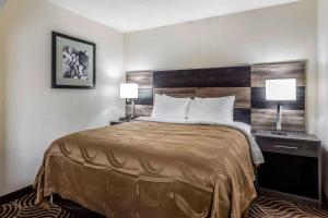 Säng eller sängar i ett rum på Quality Inn & Suites