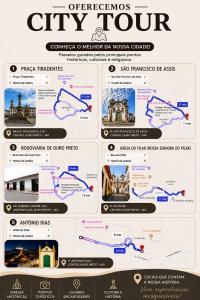 a screenshot of the city tour website at quarto 3 pra 4 pessoas in Ouro Preto
