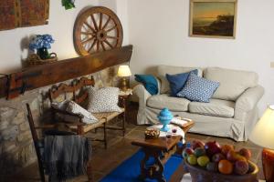 A seating area at Fattoria Casa Sola