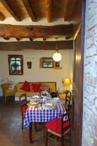 A seating area at Fattoria Casa Sola
