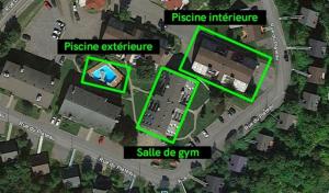 a map of the approximate site of a house at Pool & Spa - Chalet Le Misco in Beaupré