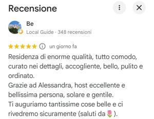 a screenshot of a cell phone with the text reservation at Residenza B&B Salge Colonnella in Colonnella