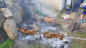 Gril dostupný pro hosty v bed and breakfast