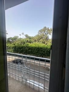 a view from the door of a balcony at Le coin vert in Rabat