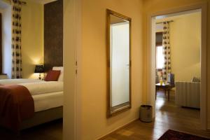 Postel nebo postele na pokoji v ubytování Seehotel Grüner Baum
