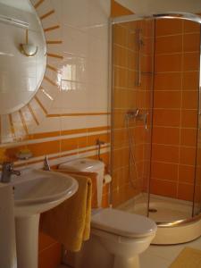 Koupelna v ubytování Apartment in Ljubljana