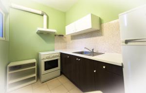 A kitchen or kitchenette at Olga Rooms