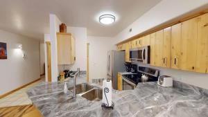 a kitchen with a large counter top in a kitchen at The Rock #3461 in Moab