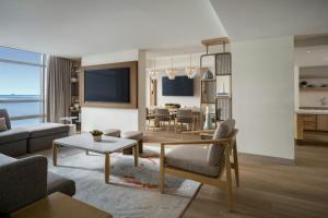 a living room with a couch and a table at The Westin Tampa Bay in Tampa