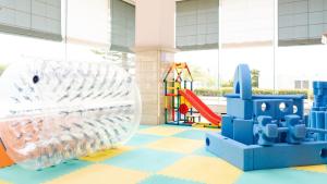 a childrens play area with a playground at Hotel Okura Kobe in Kobe