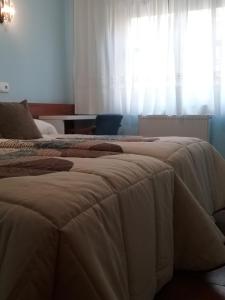 Posteľ alebo postele v izbe v ubytovaní Hostal Campus