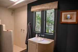 a bathroom with a sink and a window at The Dogbox, Karen in Nairobi +21 photos
