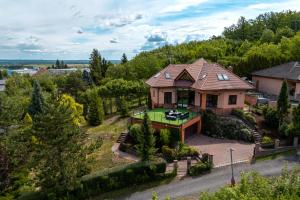 an aerial view of a house at Vila Fénix in Kutná Hora
