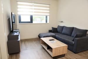 a living room with a couch and a tv at SKYHILL 1 O1 Jahorna in Jahorina