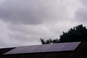 a group of solar panels on top of a roof at The Neighborhood Haven in Richards Bay