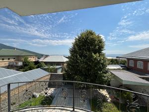 a view from the balcony of a house at Gunluk ev in Sheki