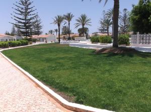 A garden outside Bungalows Los Arcos