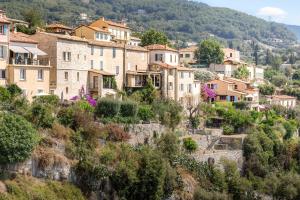 a village on the side of a mountain at apt hospital in Tourrettes-sur-Loup