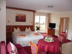 Μια τηλεόραση ή/και κέντρο ψυχαγωγίας στο Apart Hotel Wernigerode