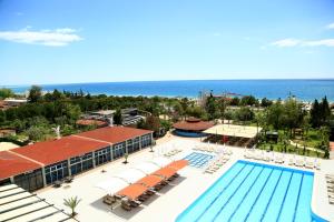 an overhead view of the pool at a resort at Casa Fora Beach Resort Hotel - Spa & Aqua park - All Inclusive Plus Concept in Belek