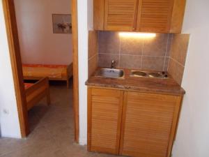 Kuchyň nebo kuchyňský kout v ubytování Apartment Center Marija