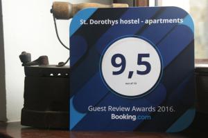 Certifikát, ocenenie alebo iný dokument vystavený v ubytovaní St. Dorothys hostel - apartments