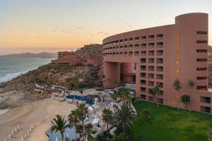 an aerial view of a hotel and the beach at The Westin Los Cabos Resort Villas in San José del Cabo
