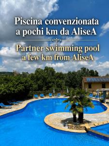 a view of a swimming pool at a resort at Alisea Eco Residence in Pocapaglia