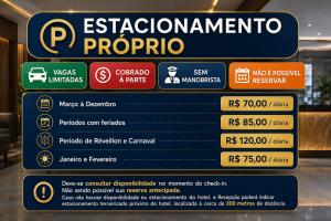 a sign for the emergency room at a hospital at Sandri City Hotel in Balneário Camboriú