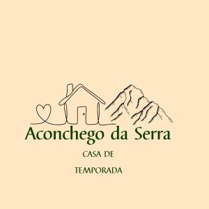 a logo for a house in the mountains and the inscription aconcagua at Aconchego Da Serra in Triunfo +2 photos