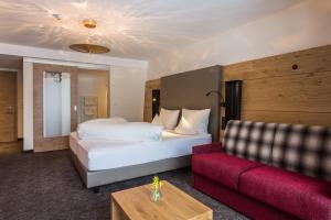 Letto o letti in una camera di Hotel Weisseespitze