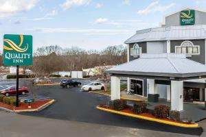 a view of a walgreens sign and a parking lot at Quality Inn & Suites Salisbury South in Salisbury