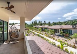 a view from the balcony of a resort at Villa Coco Escape in Ko Phangan
