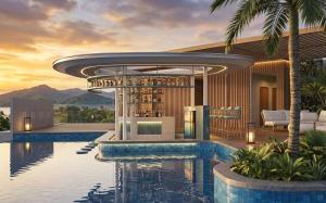 a rendering of a villa with a swimming pool at Solea Azure Resort Panglao in Bingag