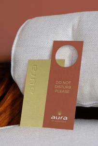 a sign that is on top of a bed at Aura by Aubamar in Playa de Palma +20 photos